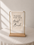 Linen Guest Book Sign