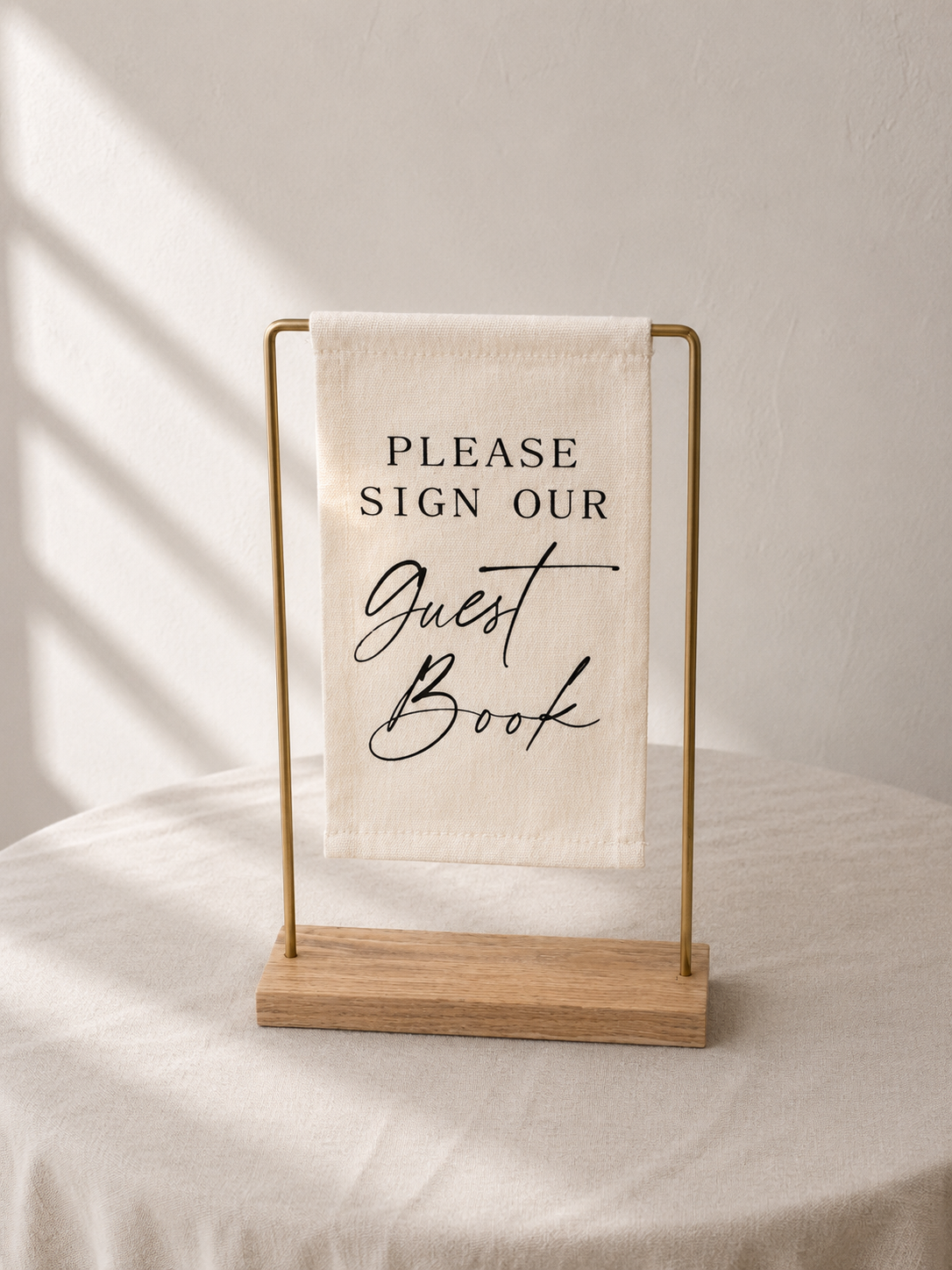 Linen Guest Book Sign