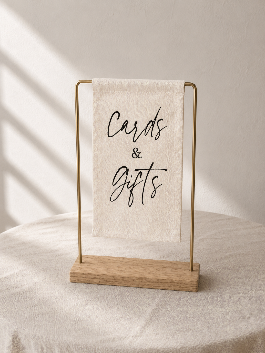 Linen Cards and Gifts Sign