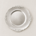 Silver Vintage Ornate Plate Charger