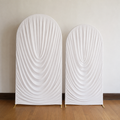 White Draped Arch Backdrop