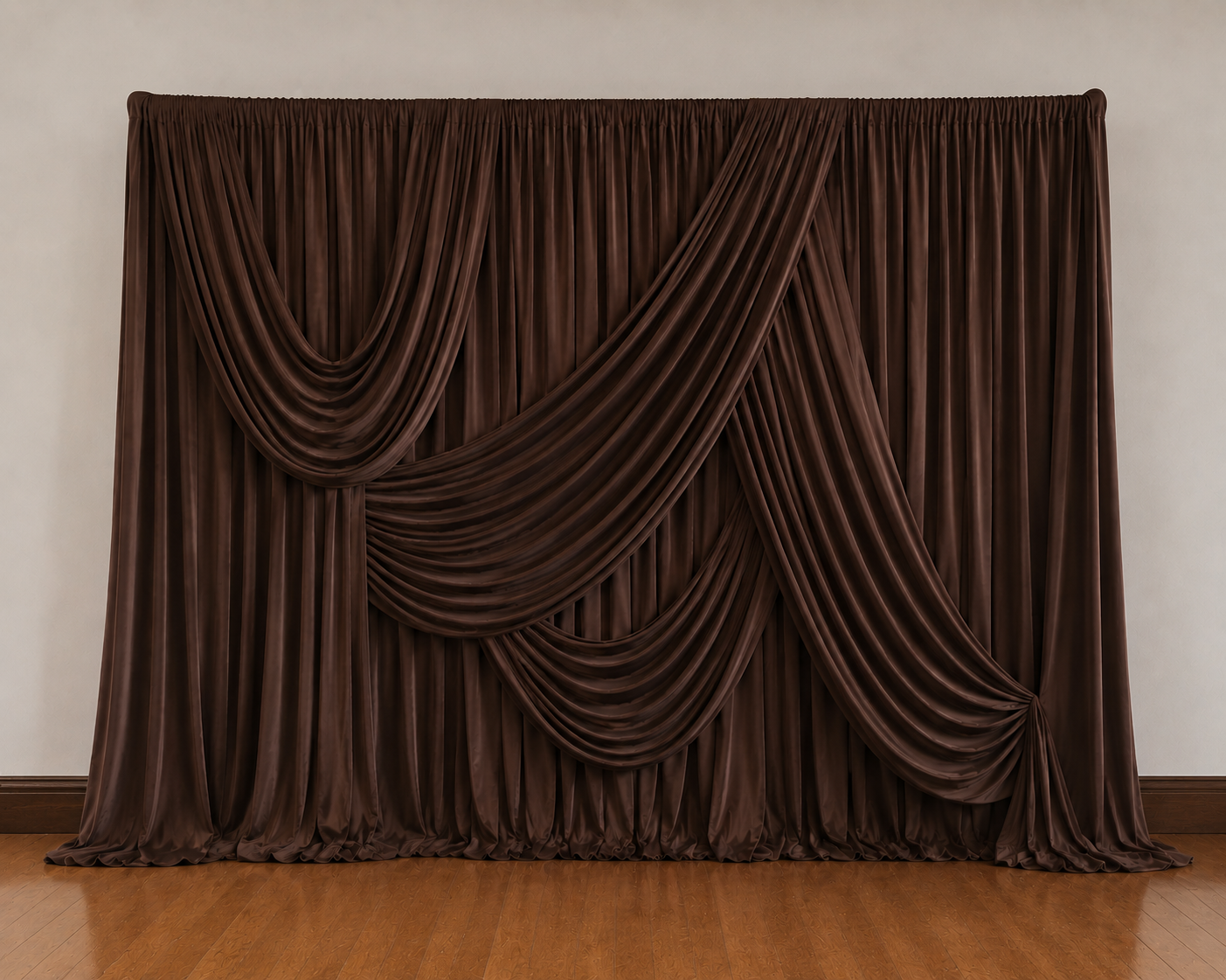 Custom Designer Drapery | Dark Chocolate