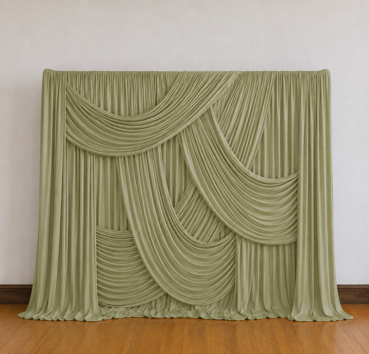 Custom Designer Drapery | Sage Green