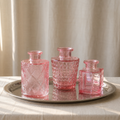 Pink Bud Vase Set
